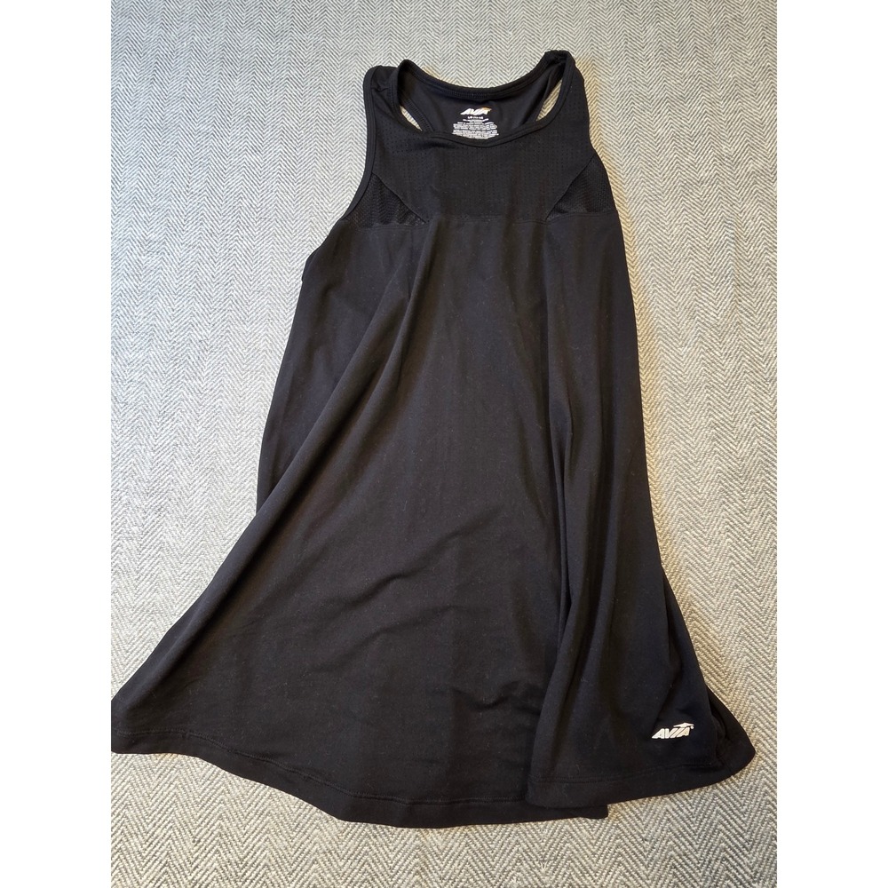 Avia Activewear Tank Top Womens L 12-14 Black Mesh Sleeveless Racerback Pullover